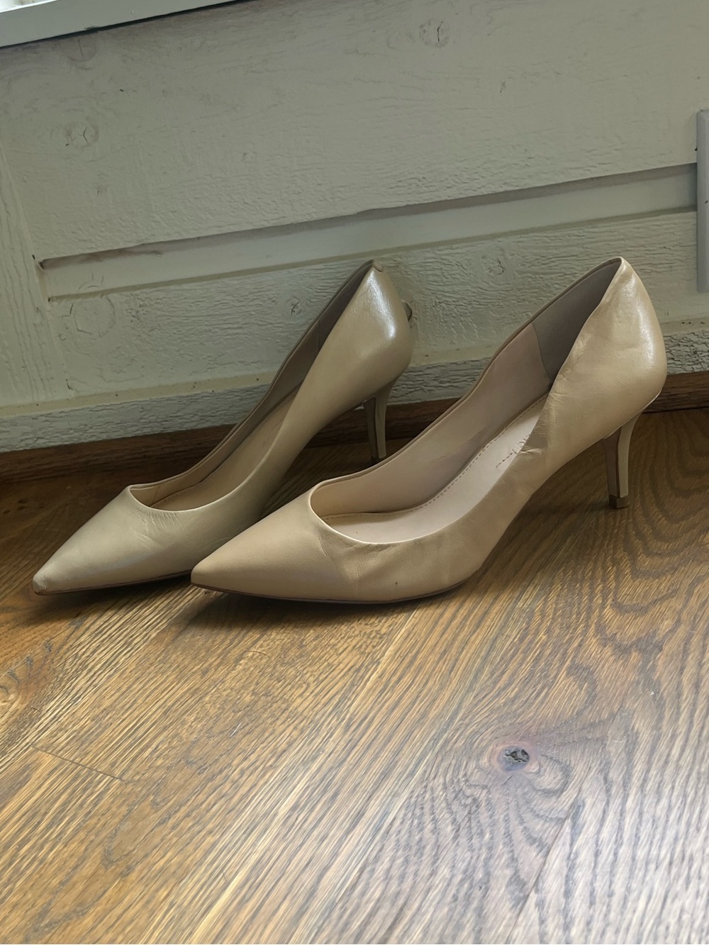 Banana Republic Ninah Pumps in Nude Leather Size 9.5